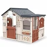 Chicos - Play Garden | Großes In- und Outdoor Kinder-Spielhaus mit Licht, Sound, klick-Klack-System, Katzenklappe & Stickern | Ab 2 Jahren (89626)