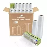 KitchenBoss 20 Rollen Vakuumierbeutel mit 2 Schneideboxen：Vakuumierfolie 20x300cm (10) / 28x300cm (10), Kommerziell Vakuumbeutel für Lebensmittel, für Vakuumiergeräte und Sous Vide