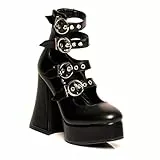 LAMODA Damen Interstellar Court Shoe, Black Pu, 36 EU