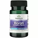 Swanson, Albion Boron Bororganic Glycine, 60 glutenfreie Kapseln, 6mg Boron je Dosis, Sojafrei, GMO frei, Geschmacksneutral