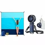 OCOOPA Stranddecke 280x300 cm + Diveblues Handventilator (Kombi-Set)