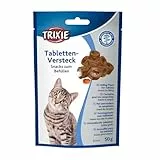 Trixie Tablettenversteck für Katzen | 50 g | Ergänzungsfuttermittel für Katzen | Kann die Medikamentengabe erleichtern | Öffnung für Tabletten | Leicht verformbar