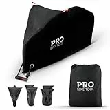 Pro Fahrradabdeckung für Outdoor-Fahrradaufbewahrung – groß – Robustes Ripstop-Material, wasserdicht & UV-Schutz vor Allen Wetterbedingungen für Mountain-, 29er-, Road-, Cruiser- und Hybrid-Fahrräder