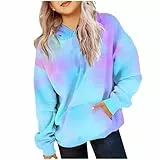 XINYUNZU Hoodie Mädchen Kapuzenpullover mit Taschen Casual Sweatshirt mit Kapuze Kinder Kleidung Kuschel Hoodie Pullover Sweatshirt Langarmshirts Blau 11 Jahre