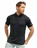Merino.tech Premium Merino Poloshirt Herren – Kurzarm & Langarm Shirt – Outdoor & Alltag (Large, Charcoal Grey Polo)