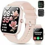Smartwatch mit Bluetooth-Anrufen, 1,85 Zoll Smartwacth für Damen und Herren, Fitnessuhr mit über 200 Sportmodi, IP68 wasserdicht, SpO2, Schlafüberwachung, Schrittzähler, Herzfrequenzmesser für Android
