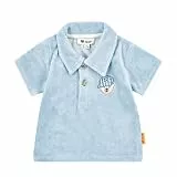 Steiff Poloshirt Kurzarm EU Größe 92 Chambray Blue, Polo-Shirt kurzärmelig, Polohemd für Kinder, Hemd mit Kragen, weich und bequem, waschmaschinenfest