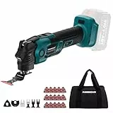 KIESBOHR Multifunktionswerkzeug Kompatibel mit Makita 18V Akkus, CSM001 Bürstenloser Oszillationswerkzeug für Heimwerker DIY mit Dämpfungssystem, 3.6° Oszillationswinkel, 6000-20000 U/min(ohne Akku)