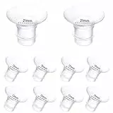 Milchpumpen-Flanscheinsatz 13/15/17/19/21 mm, kompatibel mit Momcozy M9/M6/M5/S12 Pro/S9 Pro/Medela/Spectra/Bellababy/Lansinoh/Elvie/Nuliie/KISSBOBO/ANWIKE 24 mm Milchpumpen-Ersatzteilen, 10 Stück