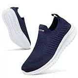Littleplum Damen Sneaker Atmungsaktiv Turnschuhe Leicht Laufschuhe Sportschuhe Damen Schuhe,Dunkelblau,41 EU