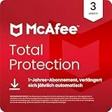 McAfee Total Protection 2025 (3 Gerät) | Virenschutz, VPN, Betrugsschutz, Sicherheitssoftware, Identitätsüberwachung | 1-Jahres-Abonnement mit automatischer Verlängerung | Download