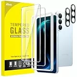 JETech Schutzfolie für Samsung Galaxy S26 mit Kameraschutz, 9H Gehärtete Glas Displayschutz mit Einfachem Installationswerkzeug, Fingerabdruck ID Kompatibel, HD Klar, 2 Stück Jeweils