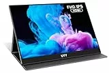 UYY Portable Monitors 2024 HDR Portable Monitor Gaming Monitors FreeSync IPS with USB-C HDMI Dual Speakers Smart Case for Laptop PC Phone Mac PS5 Game Console (15.6 Inch 1080P)