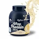 Multipower Whey Protein Shake – wasserlösliches Proteinpulver mit Vanille Geschmack aus Wheykonzentrat und -Isolat – 21 g Protein und Vitamin B6 – 2 kg