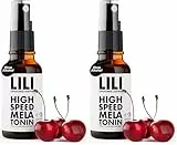 High Speed Melatonin Spray - Liposomales Liquid als Spray mit 0,5 mg Melatonin pro Sprühstoß I 160 Sprühstöße I vegan, alkoholfrei & zuckerfrei (Packung mit 2)
