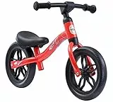 BIKESTAR Federleichtes (3 KG!) Kinderlaufrad Lauflernrad Kinderrad für Jungen und Mädchen ab 2-3 Jahre | Mitwachsendes 10 Zoll Kinder Laufrad Lightrunner | Rot | Risikofrei Testen