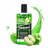 JOYDIVISION WARMup Massageöl Grüner Apfel 150 ml I Massageliquid mit Wärme-Effekt I Massage Öl mit Apfel Duft & Geschmack I Massageöle für Paare I Massage Oil I Massageöl