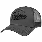 Stetson Since 1865 Trucker Cap Snapback Stoffcap Herren Sommer Winter grau One Size