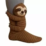 3D Wintersocken Mit Tieren, Novelty Doppellagige Baumwolle Kuschelsocken Winter Warme Stricksocken für Weihnachten, Funny Niedliche Animal Umarmung Socks für Unisex Erwachsener Kind (A)