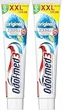 Odol-med 3 Zahnpasta, Original, mit 3in1 Schutz für starke Zähne, gesundes Zahnfleisch** und frischen Atem, 125 ml zahncreme (Packung mit 2)