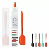 Silikonspatel, klein, hitzebeständig, zum Kochen von Kochgeschirr, Küchenhelfer, 1 Stück, Orange