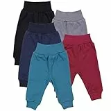 TupTam Pumphose Baby 5er Pack Unisex - Bequeme Baby Hose für Jungen und Mädchen aus Oeko-Tex Baumwolle, Farbe: Junge 6, Größe: 92