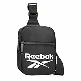 Reebok Ashland Crossbody-Umhängetasche, Schwarz, 13 x 18 x 4 cm, Polyester von Joumma Bags, Schwarz, Talla única, Umhängetasche