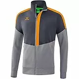 Erima Squad Trainingsjacke grauorange, L Unisex