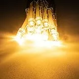 A.bigwhale LED Lichterkette Batterie-10 LED Lichterkette mit Timer, Warmweiß für Innen, Weihnachten, Schlafzimmer, Party, Hochzeit