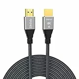 Dbilida Glasfaserkabel HDMI 2.1 7 M, 8K/4K Kabel, Unterstützung 48Gbps, 60Hz/120Hz, Dynamic HDR, eARC, Kompatibel Mit PS5, Xbox Series X