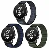 OUTPUTBT Nylon Uhrenarmbänder 22mm für Suunto Race 2/Race 49mm/Race S 45mm/5 Peak/9 Peak/9 Peak Pro Armband für Suunto Run/Vertical/Ocean Ersatzarmband Elastisch Atmungsaktiv für Herren Damen