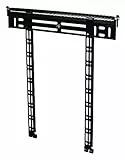 B-TECH BT8210/B Ultraflache Universal Flachbildschirm Wandhalterung (Displaygröße bis zu 139 cm (54,7 Zoll), Belastbarkeit 50kg, 75 x 75mm, 100 x 100mm, 200 x 100mm, 400 x 300mm, 400 x 400mm) schwarz