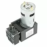 GOTOTOP Mini-DC-Luft-Vakuumpumpe, 12V 42W ölfreie Vakuumpumpe -85KPa Fluss 40L/min, Weiß, Automatisch, Kunststoff, Vakuumiermaschine