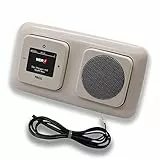 Busch Jäger DAB+ (DAB PLUS) Unterputz Radio 8215U-101 DURO2000 cremeweiß, Set mit Lautsprecher, Abdeckungen und Rahmen inkl. 0,9 m EBROM Wurfantenne zur Empfangsoptimierung - 8215 U – 101