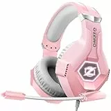 Ozeino Gaming Headset mit Mikrofon 3D Surround Sound Headphones Noise Cancelling RGB Licht