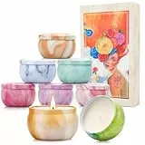 Yinuo Mirror Duftkerzen Geschenkset für Frauen, Luxuriöse Geschenke für Frauen,8 * 70g Sojawachs Aromatherapie Dekorative Kerzen für Weihnachten, Muttertag, Hochzeit, Geburtstag, Valentinstag, Yoga