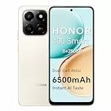 HONOR 400 Smart 4G Smartphone Dual SIM NFC Android 15, 8+256GB, 6500 mAh Dual Cell Akku, 108MP +2MP mit AI Taste Telefon, 6,77 Zoll 120 Hz Comfort Display, 5 Sterne SGS&IP65, Desert Gold