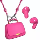 ANCwear Kopfhörer Kabellos Bluetooth In-Ear Earbuds – Stylische Ohrhörer mit Mini Handbag Ladecase, zum Umhängen wie Handtasche, 22h Spielzeit, Geschenkidee für Damen & Teens