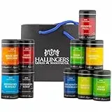 Hallingers Best of Hallingers - Großes Gourmet Gewürze Geschenkset mit 10 Gewürzen (Bag) - Geschenkideen Weihnachten & Geschenke Adventskalender | Geburtstag Glückwunsch Neues Zuhause Jahrestag Freund