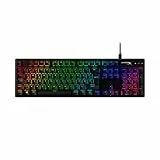 HyperX Alloy Origins PBT – Mechanische Gaming Tastatur, PBT Keycaps, Tastenkappen, RGB, HyperX Mechanische Switches, Schalter, kompakt, tragbar, robustes Aluminiumgehäuse, verstellbare Füße, Schwarz
