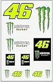 Valentino Rossi Aufkleber Monster Energy,Unisex,One Size,Multi