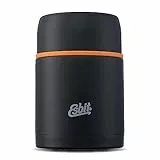 Esbit Thermobehälter Classic für Speisen - Warmhaltebehälter 750 ml in Schwarz - aus Edelstahl für warme und kalte Lebensmittel