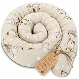 Totsy Baby Seitenschläferkissen Bettschlange Body Pillow 200 cm Baumwolle - Kopfkissen lang Bettrolle Schlafkissen Nackenrolle Kissen Oeko-Tex Giraffen