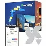 Nanoleaf Shapes Mini Triangle Erweiterungspack, 10 zusätzliche Dreieckigen LED Panels - Smarte Modulare RGBW WLAN 16 Mio. Farben Wandleuchte Innen, Musik & Bildschirm Sync, Funktioniert mit Alexa