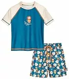 Playshoes Jungen Zweiteiler Rash-Guard-Set, Dschungel, 98-104