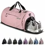 Fitgriff® Sporttasche & Reisetasche für Damen und Herren - mit Schuhfach & Nassfach - Tasche für Sport, Fitness & Reisen - Trainingstasche, Gym Bag (Pink, 58 x 31 x 31 cm (Medium))