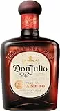 Don Julio Añejo, premium gereifter Tequila aus Jalisco, Mexiko, 100 % blaue Agave, 18 Monate im Eichenfass gelagert, pur, als Paloma- und Margarita-Cocktail, 38 % vol, Einzelflasche, 700 ml