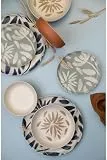 Kütahya Porselen Geschirr Set – 24-teiliges Tafelservice aus Porzellan für 6 Personen | Flachteller & Tiefteller | Modernes und Spülmaschinenfestes Design in Gemischt