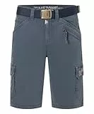 Timezone Herren Cargo Bermuda Shorts Regular RYKERTZ Short Mid Waist Regular Fit, Größe:W 36, Farbe:T2 40051.1202-25-30103 Washed Blue