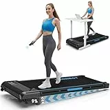 Walking Pad, VANNECT Laufband für Zuhause mit Steigung, 1-10 km/h Walking Machine mit LED-Anzeige, Fernbedienung, 2,75HP Tragbares Laufband, Keine Montage Erforderlich, Bis 150kg Belastbar